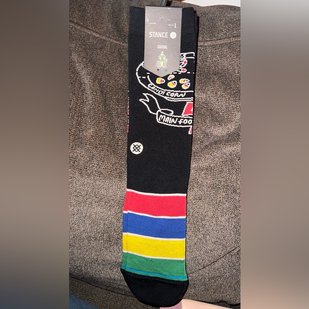 Men’s large, casual crew height, socks